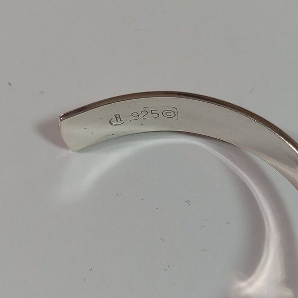 Carolyn Pollack Sterling Silver Relios Inlay Bracelet and matching Earrings - Picture 5 of 7